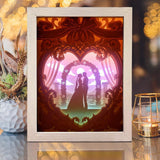 Happy Wedding 1 – Paper Cut Light Box File - Cricut File - 8x10 Inches - LightBoxGoodMan