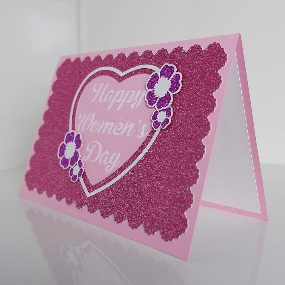 HAPPY women's DAY MESSAGE CARD Template
