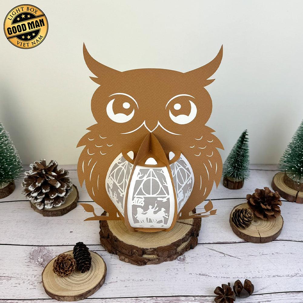 Harry Potter - 3D Owl Lantern File - 7x9" - Cricut File - LightBoxGoodMan - LightboxGoodman