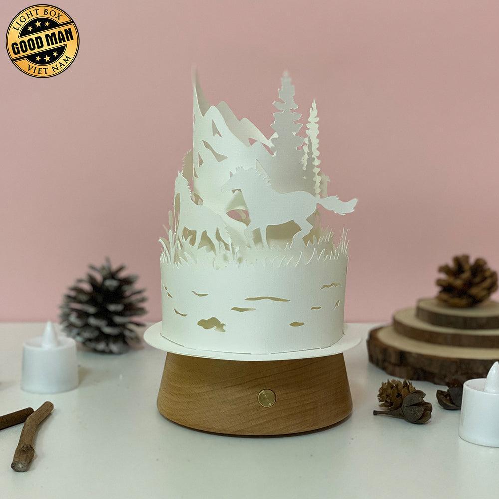 Horse - 3D Dome Lantern File - Cricut File - LightBoxGoodMan - LightboxGoodman