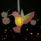 Hummingbird - 3D Hummingbird Lantern File - Cricut File 1 - LightBoxGoodMan