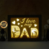 I Love My Dad – Paper Cut Light Box File - Cricut File - 8x10 Inches - LightBoxGoodMan - LightboxGoodman