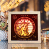 Independence Day US 2 – Paper Cut Light Box File - Cricut File - 8x8 inches - LightBoxGoodMan