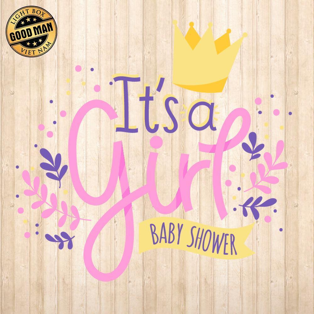 It's A Baby Girl - Cricut File - Svg, Png, Dxf, Eps - LightBoxGoodMan - LightboxGoodman