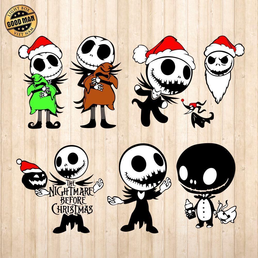 Jack Skellington - Cricut File - Svg, Png, Dxf, Eps - LightBoxGoodMan - LightboxGoodman