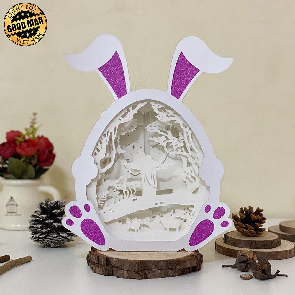 Jesus 1 - Paper Cut Bunny Light Box File - Cricut File - 9,7x7,5 Inches - LightBoxGoodMan - LightboxGoodman