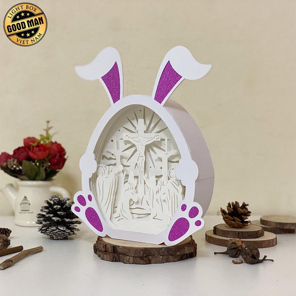 Jesus 3 - Paper Cut Bunny Light Box File - Cricut File - 9,7x7,5 Inches - LightBoxGoodMan - LightboxGoodman