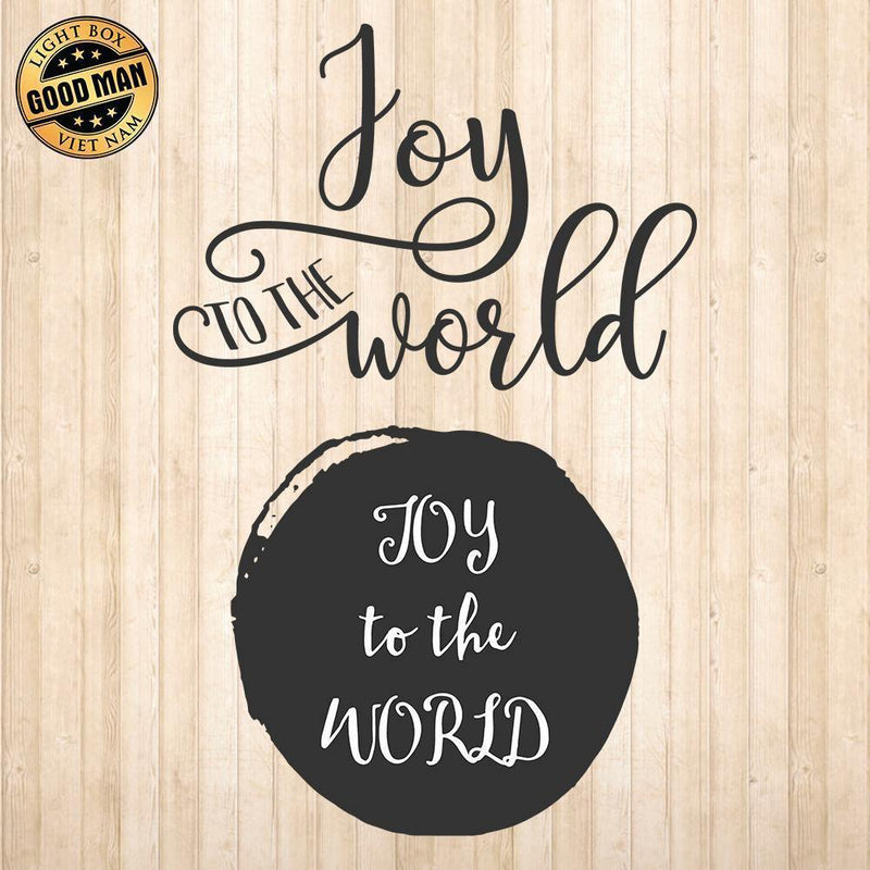 Joy to the World - Cricut File - Svg, Png, Dxf, Eps - LightBoxGoodMan - LightboxGoodman