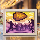 Kansas City Chiefs – Paper Cut Light Box File - Cricut File - 20x26cm - LightBoxGoodMan