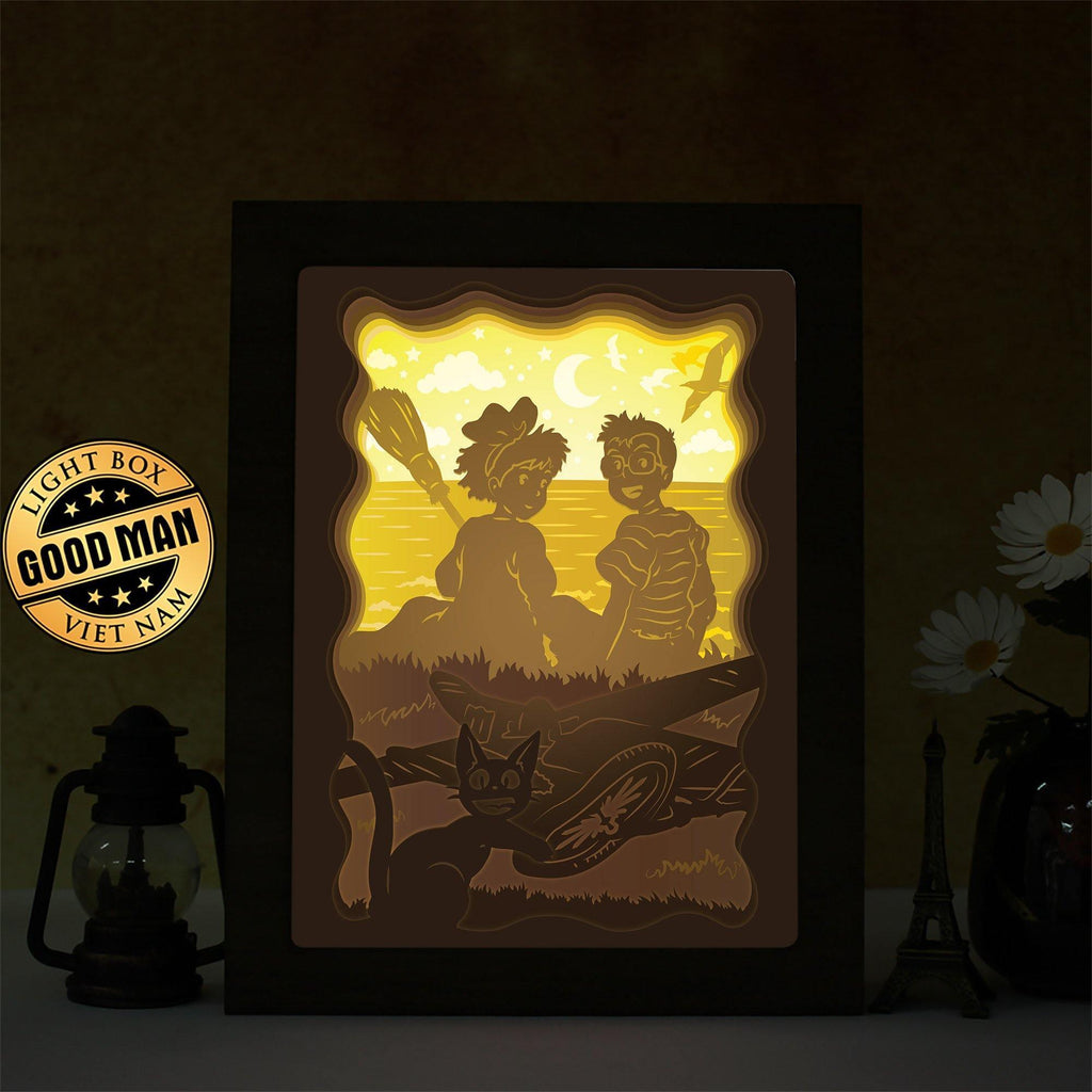 Kiki’s Delivery Service 1 - Paper Cut Light Box File - Cricut File - 20x26cm - LightBoxGoodMan - LightboxGoodman