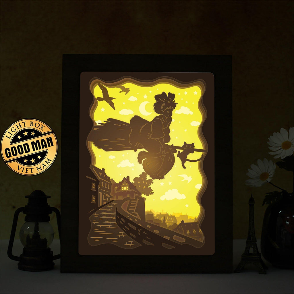 Kiki’s Delivery Service 2 - Paper Cut Light Box File - Cricut File - 20x26cm - LightBoxGoodMan - LightboxGoodman