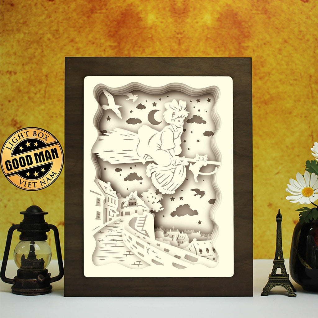 Kiki’s Delivery Service 2 - Paper Cut Light Box File - Cricut File - 20x26cm - LightBoxGoodMan - LightboxGoodman