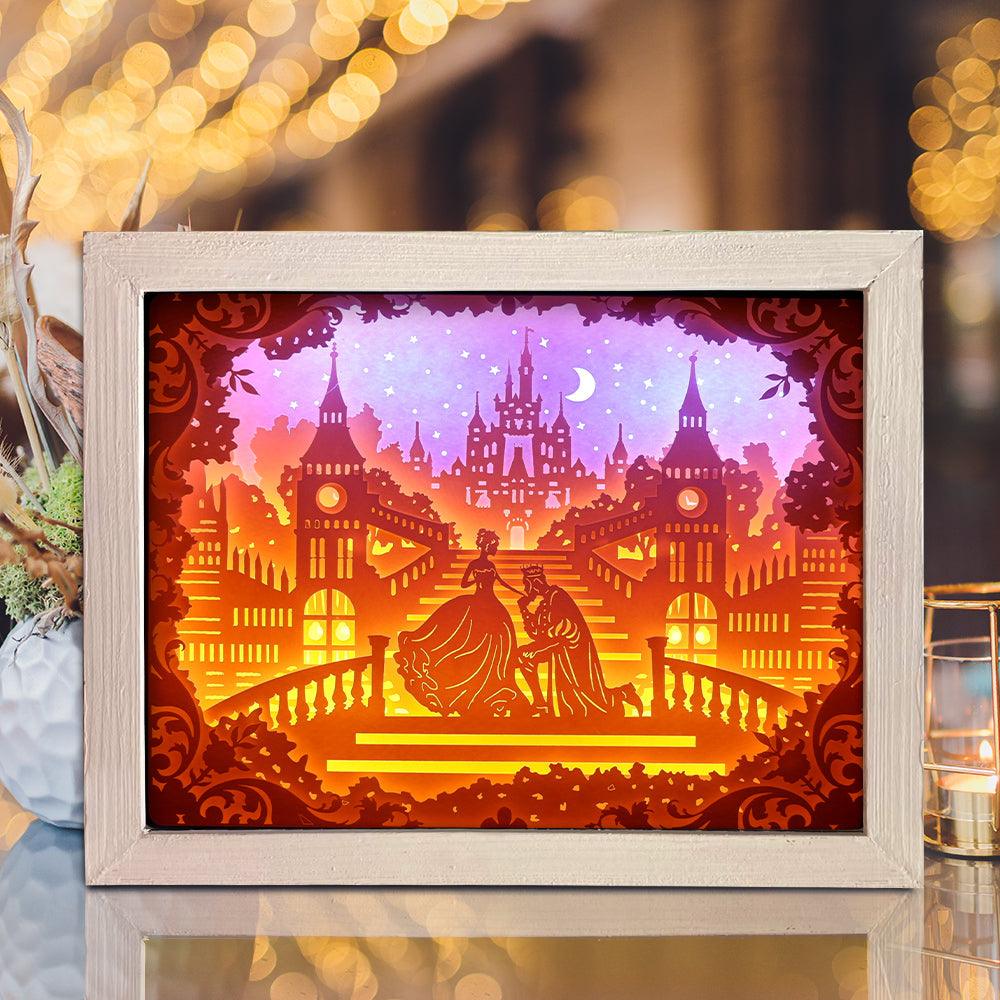 Cinderella 1 - Pop-up Light Box File - Cricut File - LightBoxGoodMan