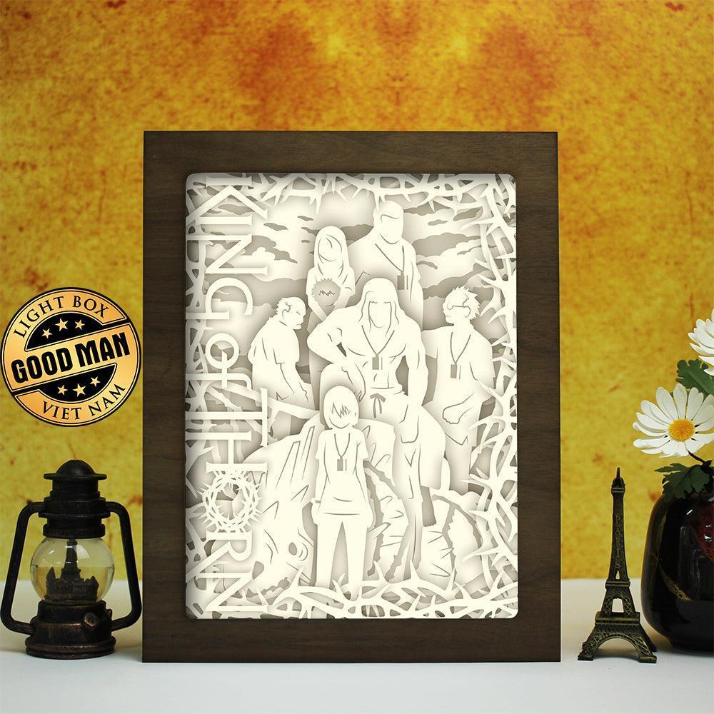 King Of Thorn – Paper Cut Light Box File - Cricut File - 20x26cm - LightBoxGoodMan - LightboxGoodman