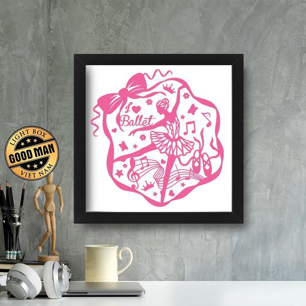 Kirigami Ballet – Paper Cutting SVG Template files, 20x21cm - LightboxGoodman