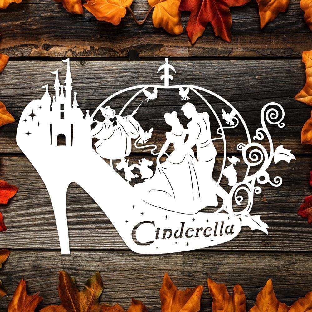 Kirigami Cinderella 2 – Paper Cutting SVG Template files, 20x29 cm - LightboxGoodman