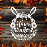 Kirigami Easter 2 – Paper Cutting SVG Template files - 20x27cm - LightBoxGoodMan