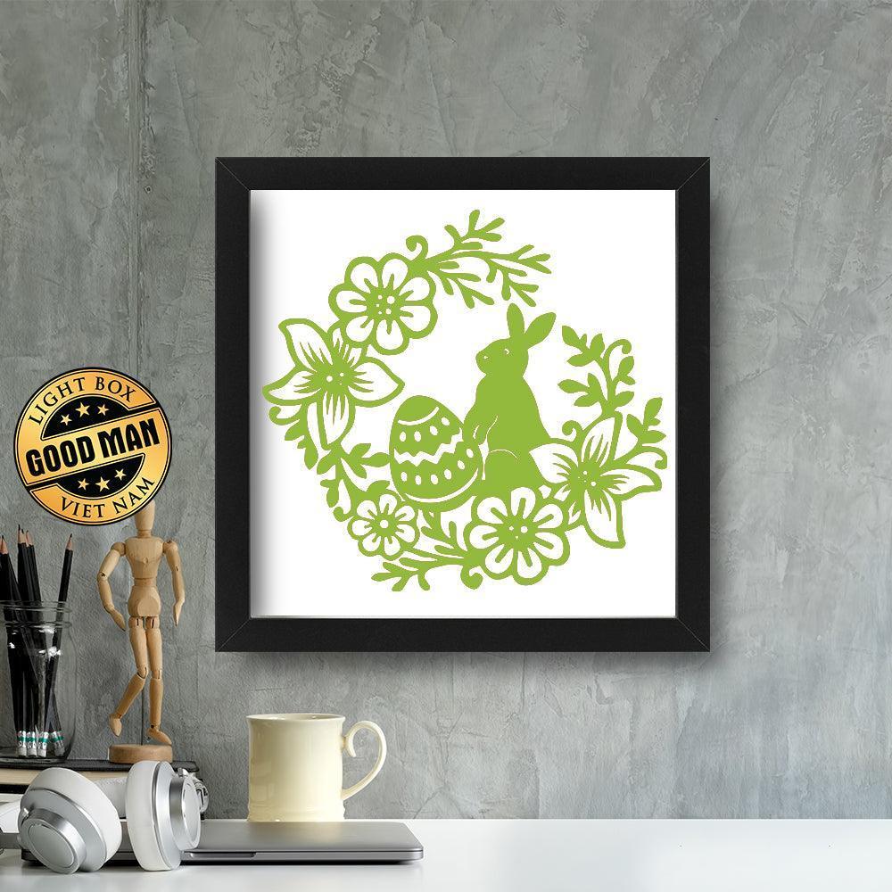 Kirigami Easter 4 – Paper Cutting SVG Template files - 19x18 cm - LightBoxGoodMan - LightboxGoodman