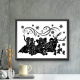 Kirigami Frozen – Paper Cutting SVG Template files, 19x29 cm