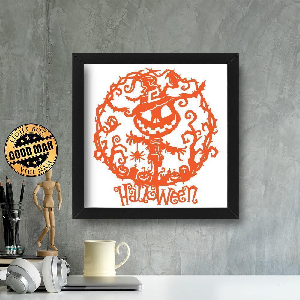 Kirigami Halloween 2 – Paper Cutting SVG Template files, 20x22 cm - LightboxGoodman