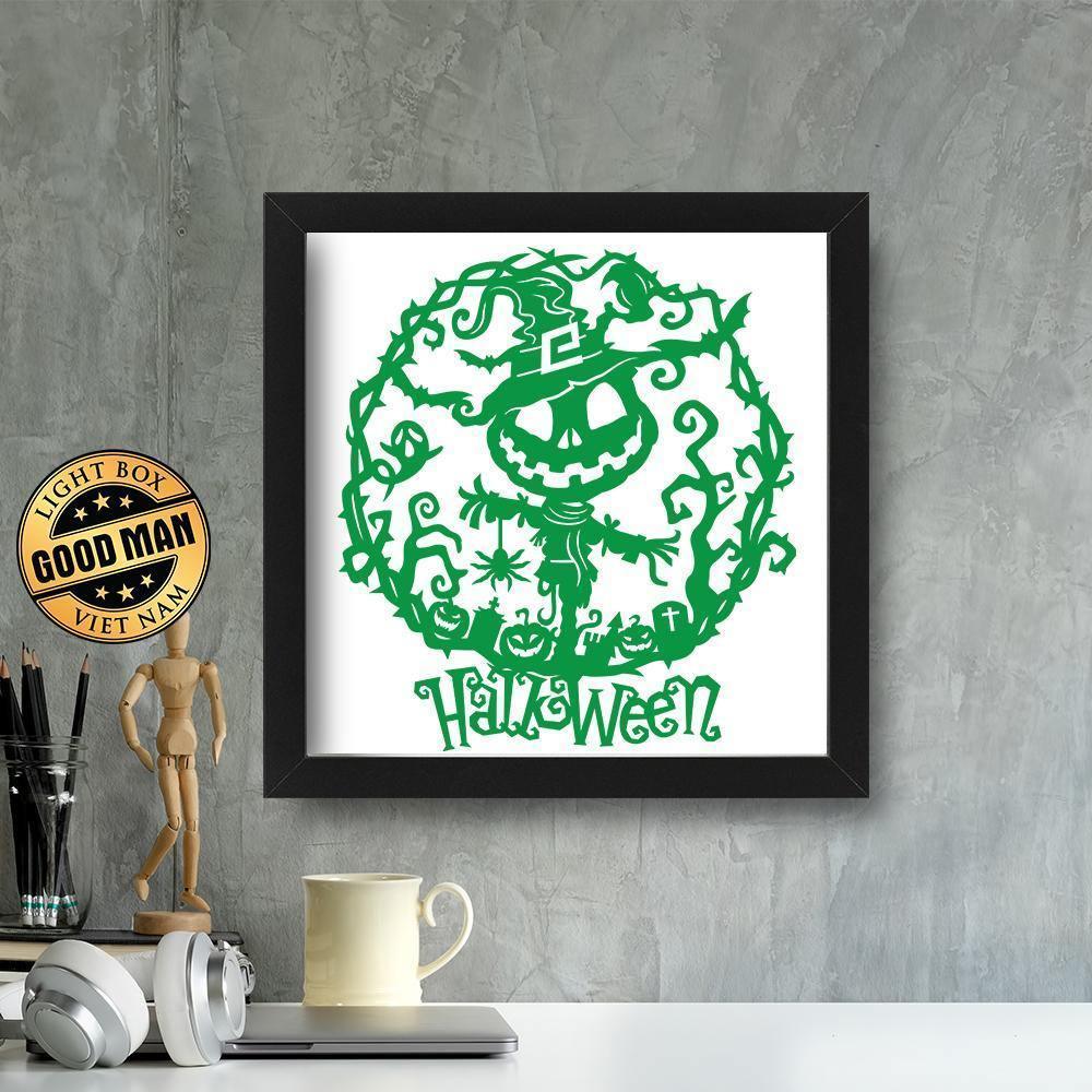 Kirigami Halloween 2 – Paper Cutting SVG Template files, 20x22 cm - LightboxGoodman