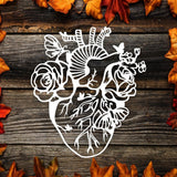 Kirigami Heart – Paper Cutting SVG Template files, 20x23 cm