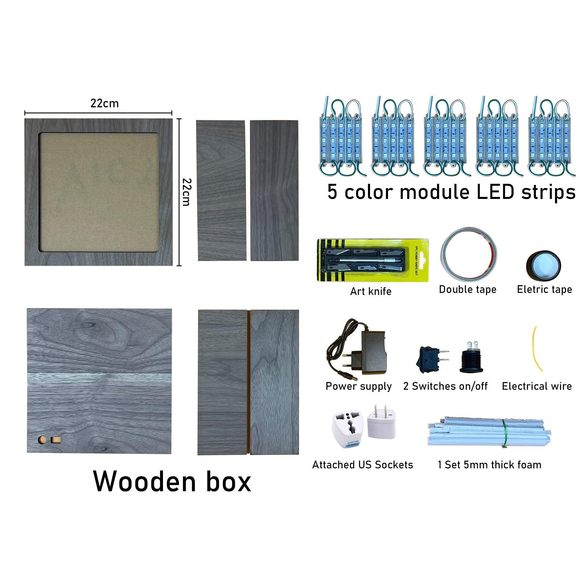 Light Box damage- Squeegee DIY Art Kit - Mondo Llama