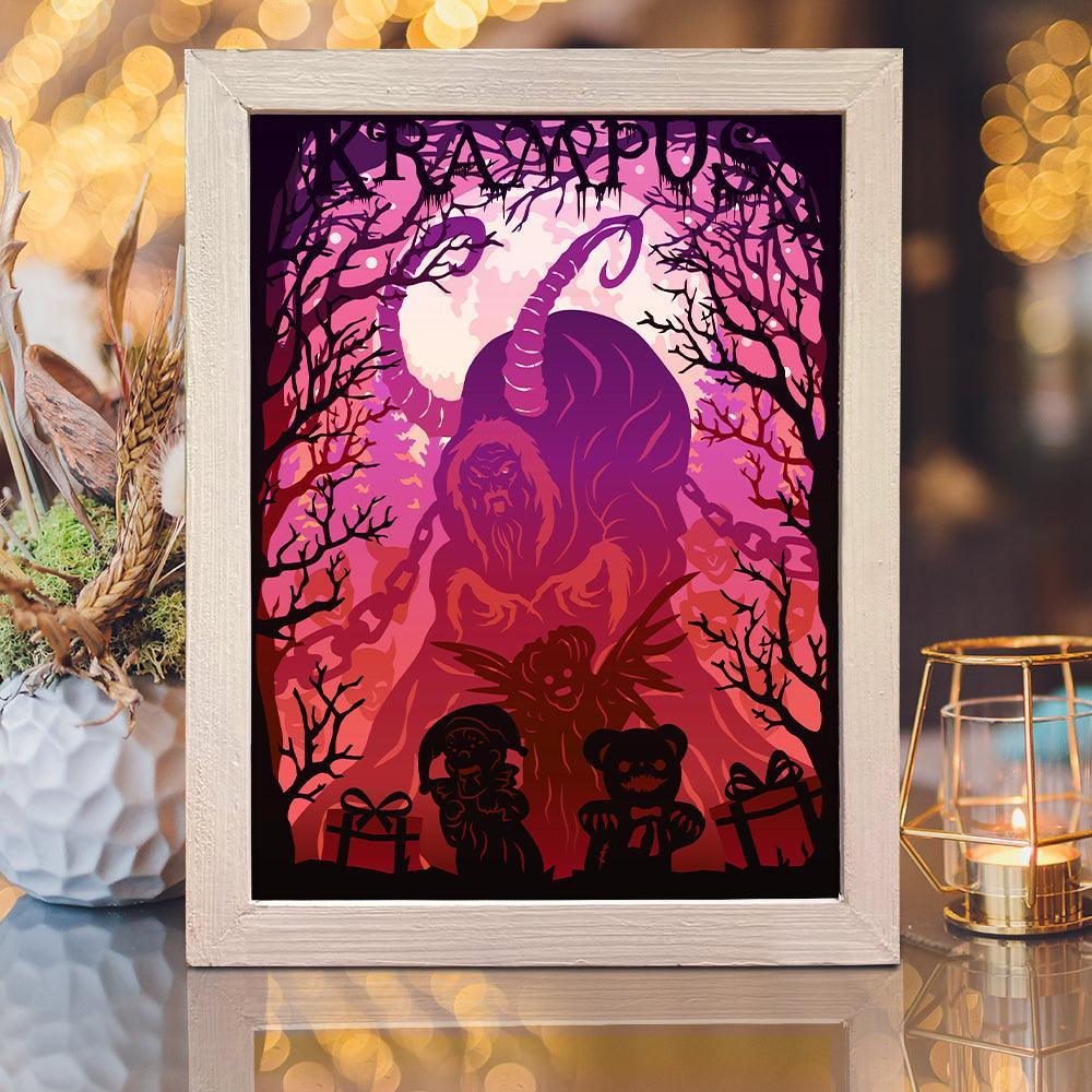 Krampus – Paper Cut Light Box File - Cricut File - 20x26cm - LightBoxGoodMan - LightboxGoodman