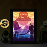 Laputa Castle in the Sky – Paper Cut Light Box File - Cricut File - 20x26cm - LightBoxGoodMan - LightboxGoodman