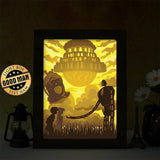 Laputa Castle in the Sky – Paper Cut Light Box File - Cricut File - 20x26cm - LightBoxGoodMan - LightboxGoodman