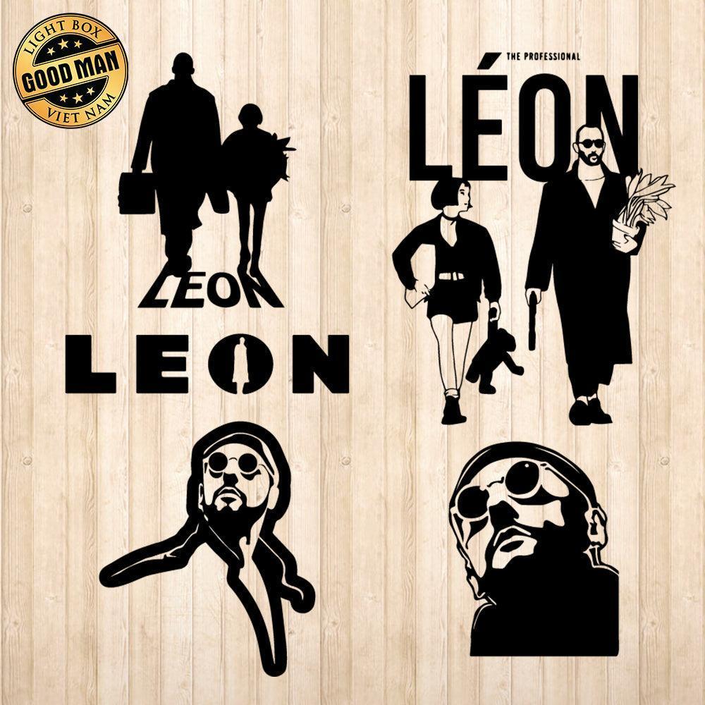 Léon - Cricut File - Svg, Png, Dxf, Eps - LightBoxGoodMan - LightboxGoodman