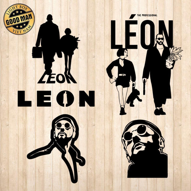 Léon - Cricut File - Svg, Png, Dxf, Eps - LightBoxGoodMan - LightboxGoodman