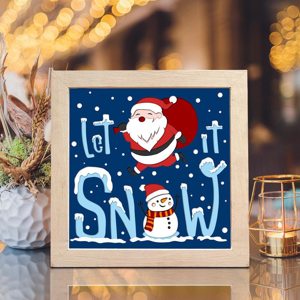 Let It Snow 2 – Paper Cut Light Box File - Cricut File - 20x20cm - LightBoxGoodMan - LightboxGoodman