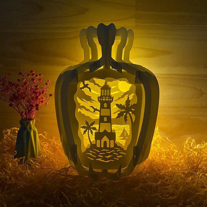 Lighthouse - 3D Pop-up Light Box Vase File - Cricut File - LightBoxGoodMan - LightboxGoodman