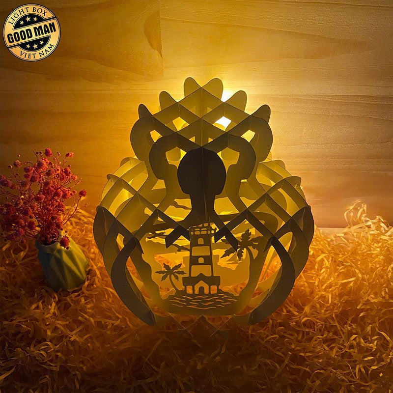 Lighthouse - 3D Pop-up Light Box Vase File - Cricut File - LightBoxGoodMan - LightboxGoodman