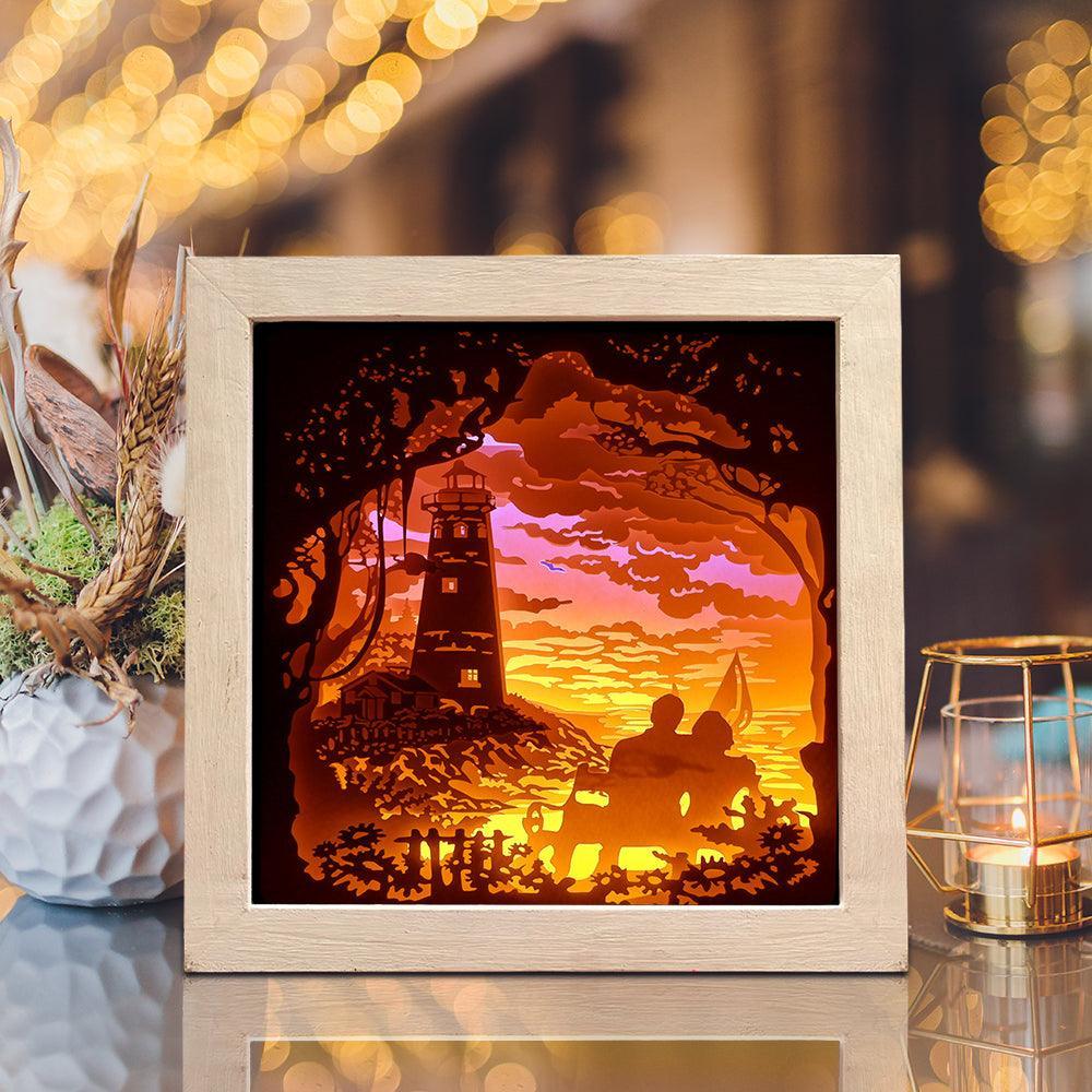 Lighthouse 6 – Paper Cut Light Box File - Cricut File - 8x8 Inches - LightBoxGoodMan - LightboxGoodman