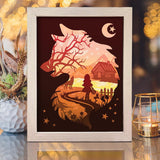 Little Red Riding Hood 2 – Paper Cut Light Box File - Cricut File - 20x26cm - LightBoxGoodMan - LightboxGoodman