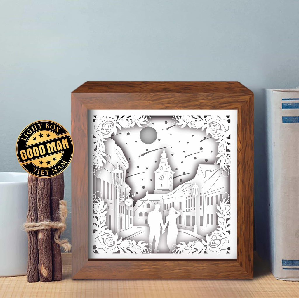 Love 12 – Paper Cut Light Box File - Cricut File - 8x8 Inches - LightBoxGoodMan - LightboxGoodman