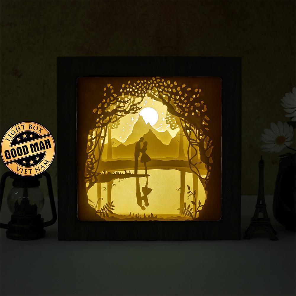 Love 8 Square – Paper Cut Light Box File - Cricut File - 8x8 Inches - LightBoxGoodMan - LightboxGoodman