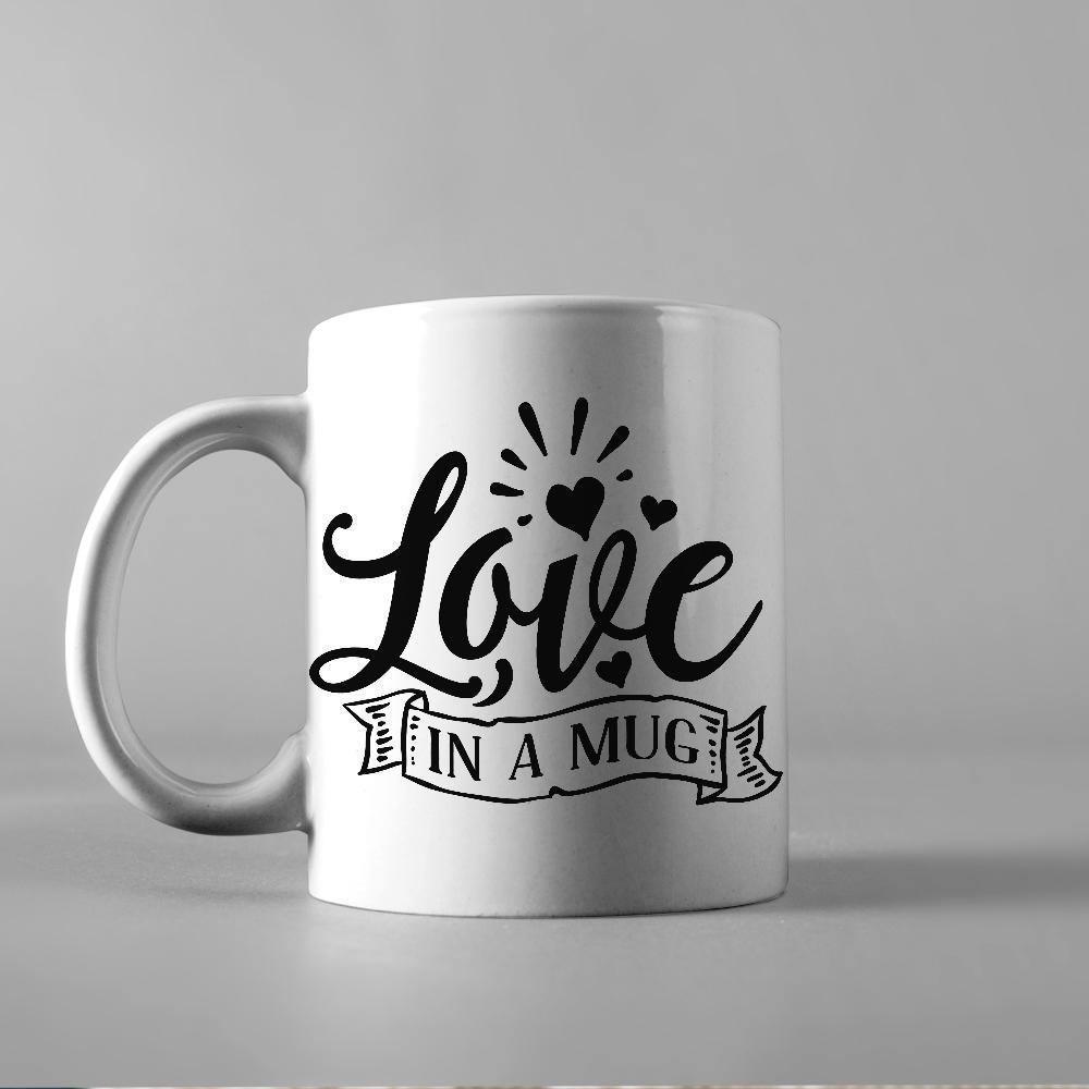 Love In A Mug - Cricut File - Svg, Png, Dxf, Eps - LightBoxGoodMan - LightboxGoodman