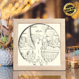 Love In Paris 5 - Paper Cut Light Box File - Cricut File - 8x8 Inches - LightBoxGoodMan - LightboxGoodman