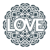 Love Mandala - Cricut File - Svg, Png, Dxf, Eps - LightBoxGoodMan