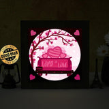 Love Truck – Paper Cut Light Box File - Cricut File - 8x8 Inches - LightBoxGoodMan - LightboxGoodman