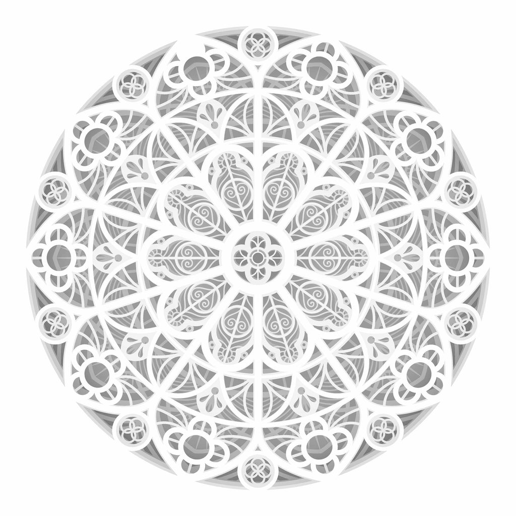 Mandala 1 – Paper Cut Light Box File - Cricut File - 20x20cm - LightBoxGoodMan - LightboxGoodman