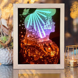 Mermaid 7 – Paper Cut Light Box File - Cricut File - 20x26cm - LightBoxGoodMan - LightboxGoodman