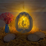 Mermaid - Easter Egg 3D Pop-up File - Cricut File - 5.8x4.8