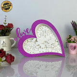 Mickey Love 2 - Love Heart Papercut Lightbox File - 5,6x7,5" - Cricut File - LightBoxGoodMan - LightboxGoodman