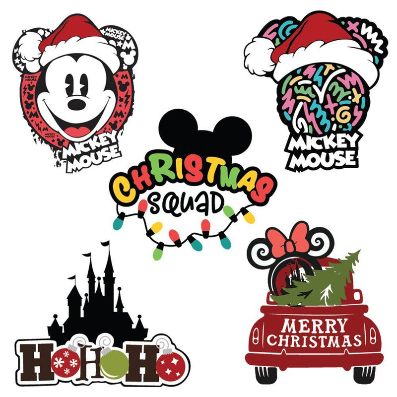 Mickey Xmas 2 - Cricut File - Svg, Png, Dxf, Eps - LightBoxGoodMan - LightboxGoodman