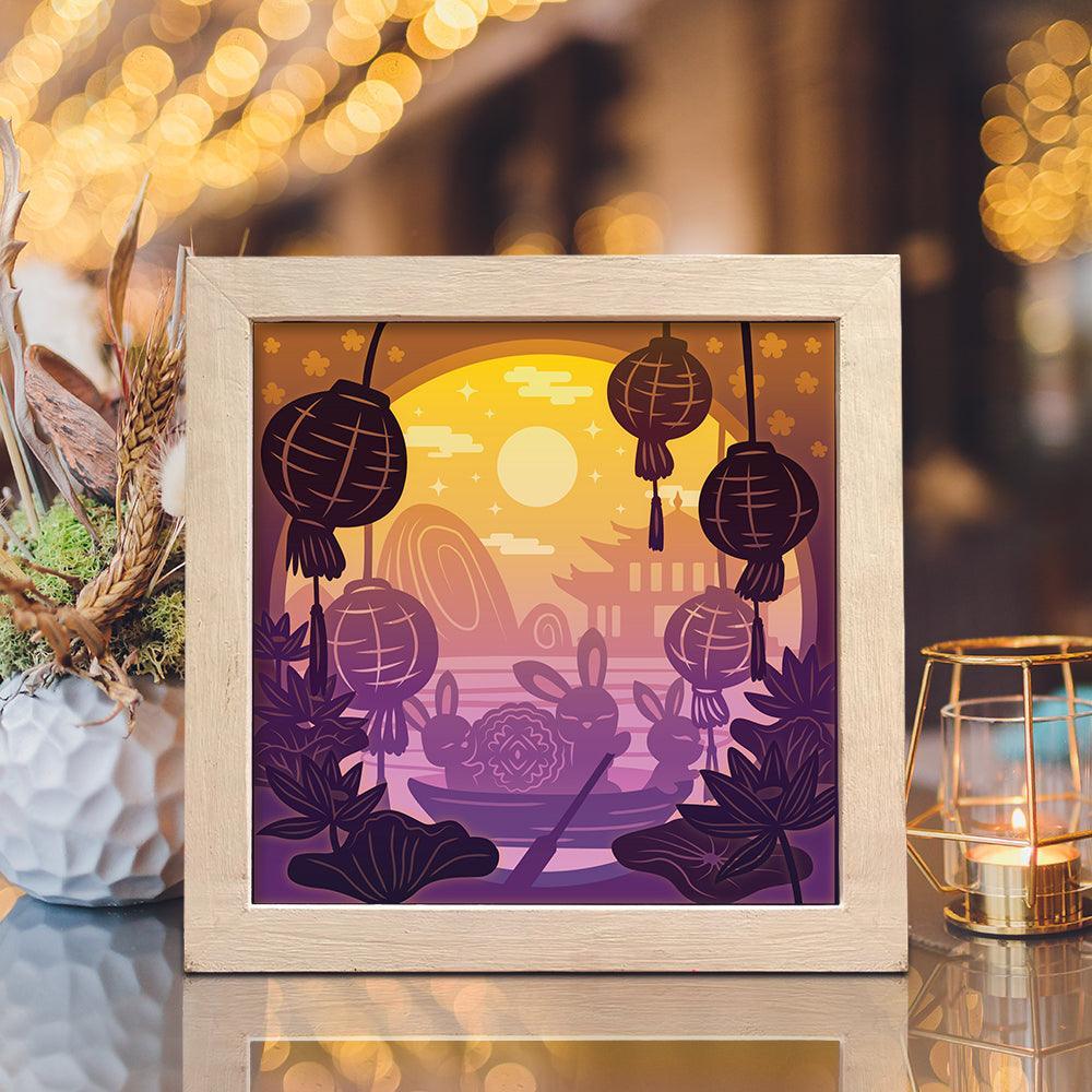 Mid Autumn Festival – Paper Cut Light Box File - Cricut File - 20x20cm - LightBoxGoodMan - LightboxGoodman