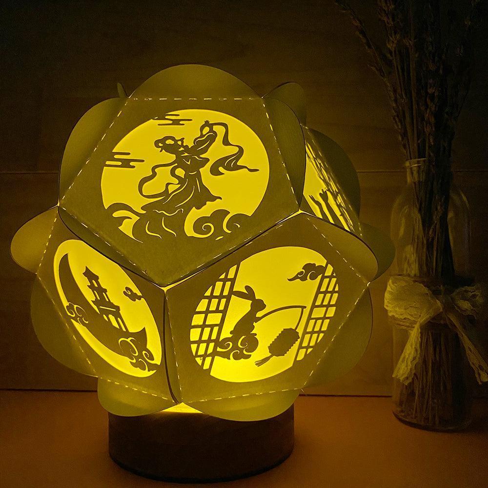 Mid Autumn - Pentagon 3D Lantern File - Cricut File - LightBoxGoodMan - LightboxGoodman